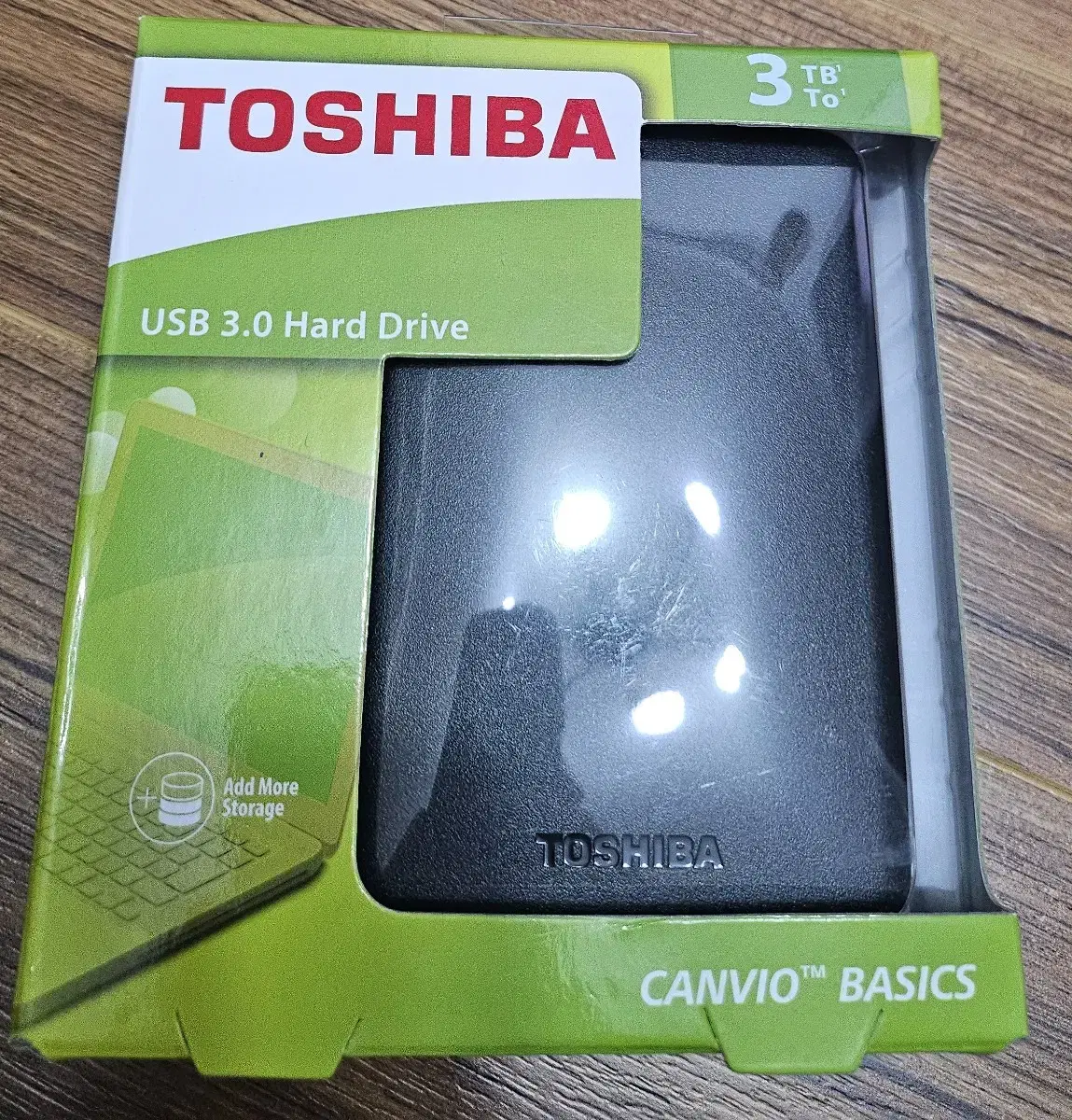 새상품 도시바 canvio basics 3TB 외장하드